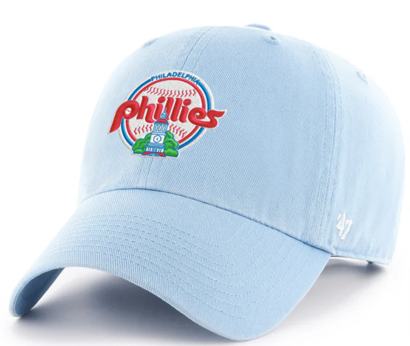 '47 Philadelphia Phillies Cooperstown Columbia Blue Clean Up Hat