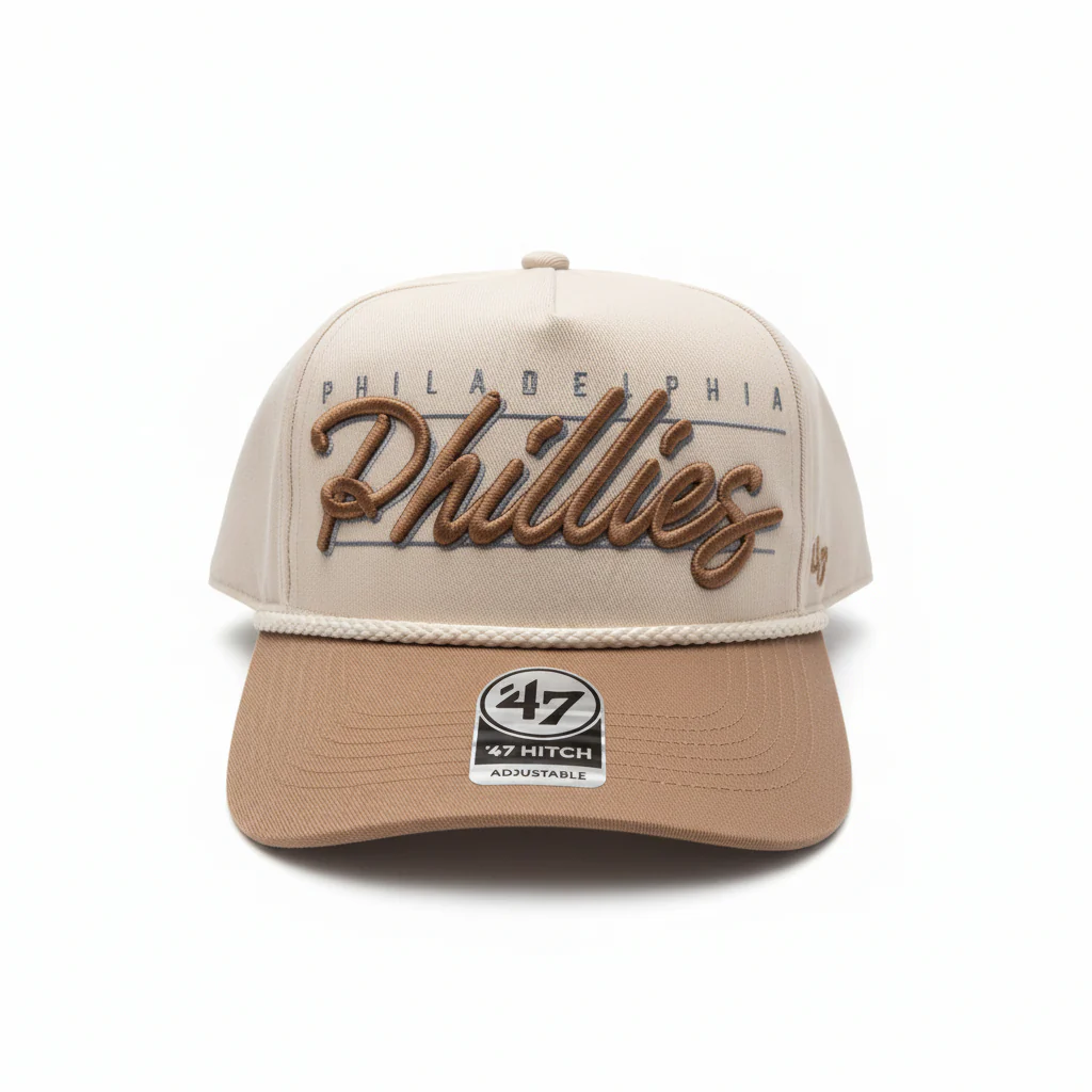 '47 Philadelphia Phillies Natural Condor Twill Two Tone Hitch with Rope Hat