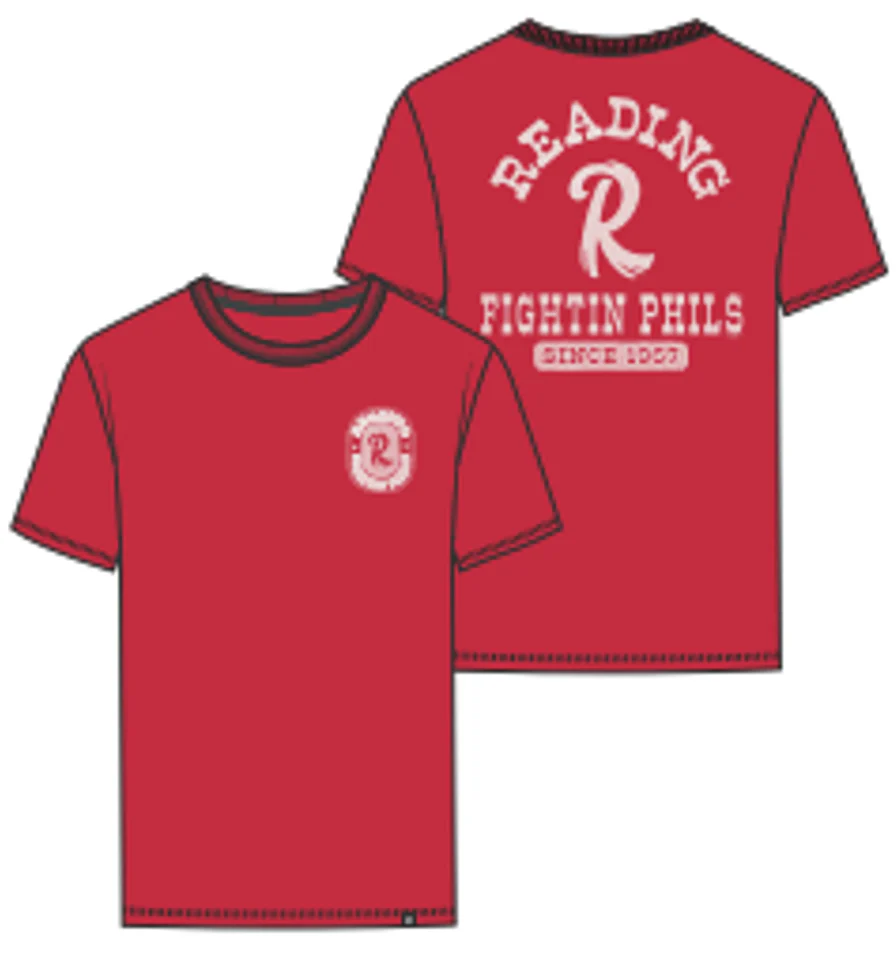 '47 Reading Fightin Phils Racer Red Back Canyon Mens T-Shirt