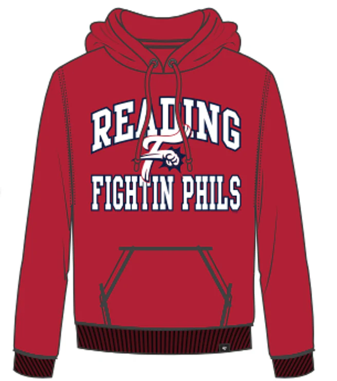 '47 Reading Fightin Phils Red Velocity Headline Hoodie