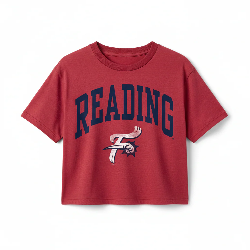 '47 Red Reading F-Fist Women's Crop Tee