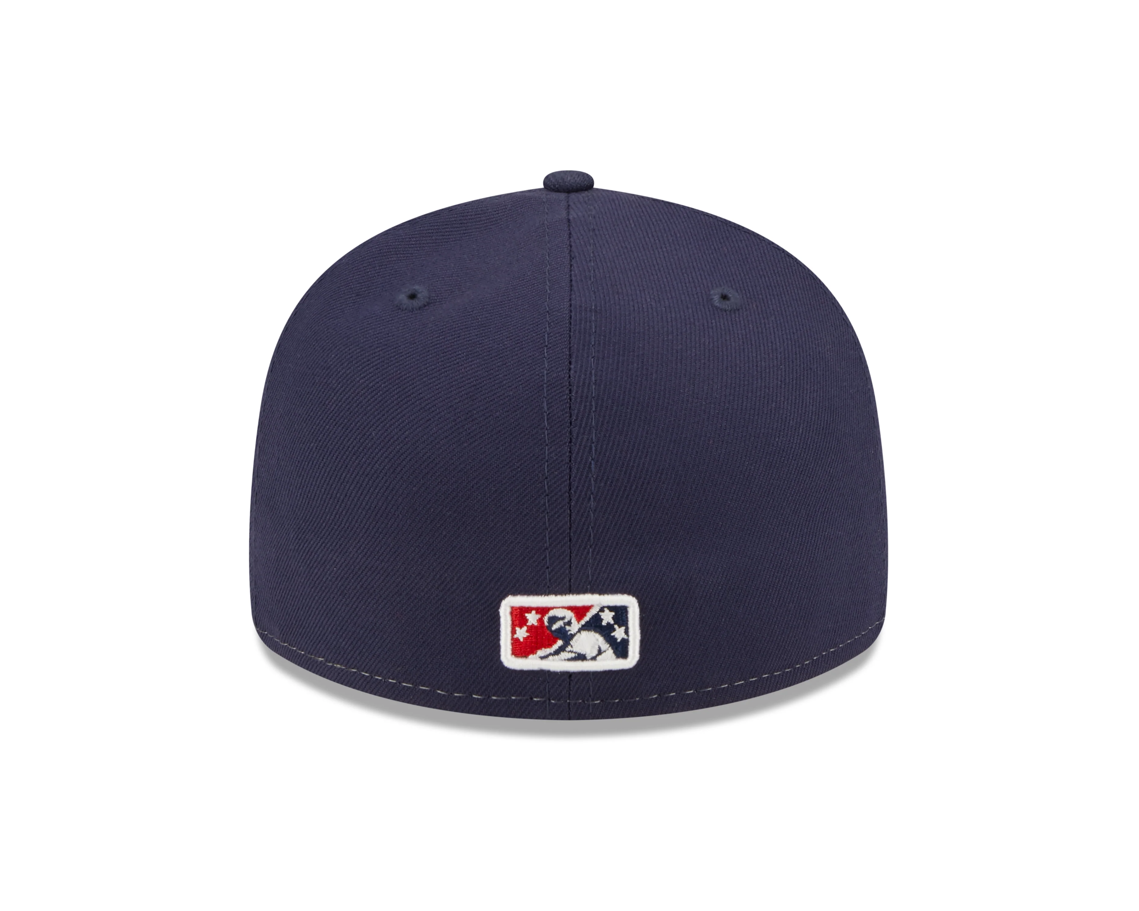 New Era 59Fifty Low Profile Reading Fightin Phils Retro Feathered 'R' Navy & Red Road - Image 4