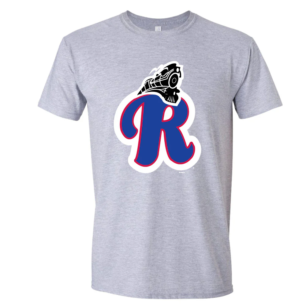 Bimmridder Heather Gray Blue Train Adult Softstyle T-Shirt