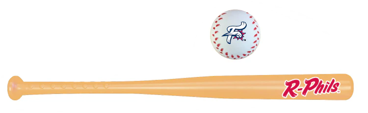 Coopersburg Sports R-Phils Natural Wiffle Ball Bat and Ball Set
