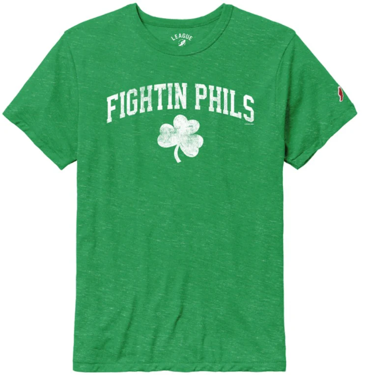 L2 Reading Fightin Phils Kelly Green St Patricks Dat T-Shirt