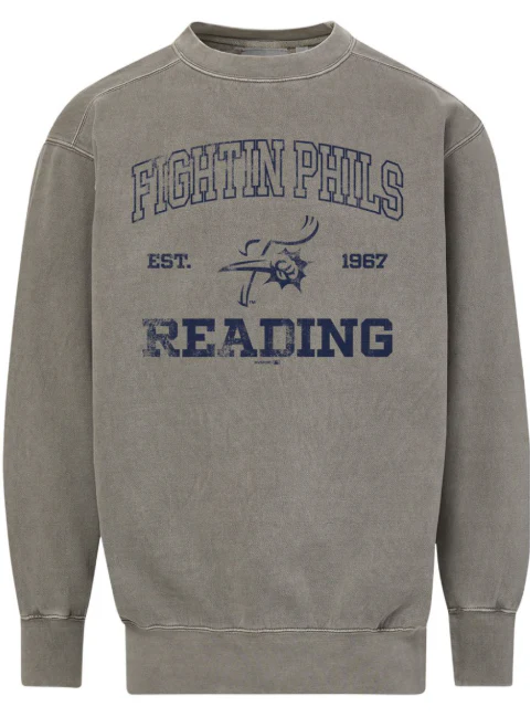 MV Sport Dark Gray Reading Fightin Phils Crewneck