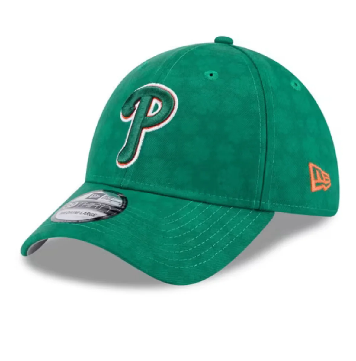 New Era - 39Thirty Stretch Fit Green St Pattys Philadelphia Phils Hat - Image 4