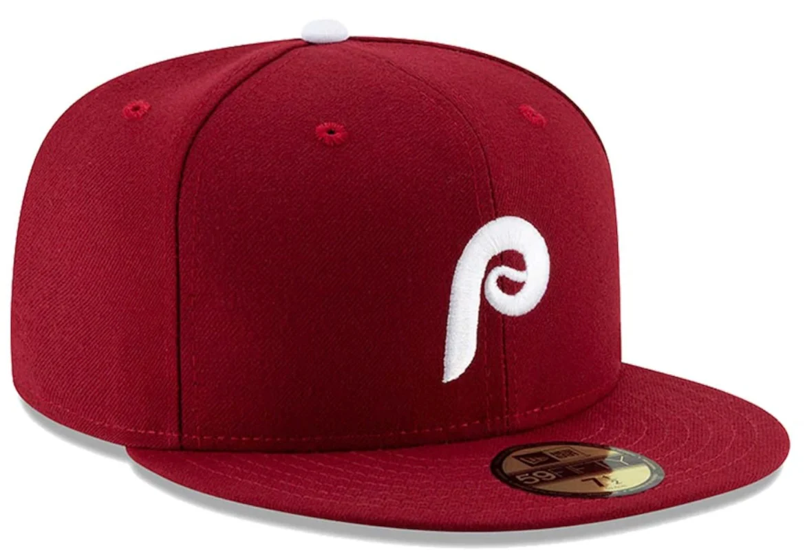 New Era 59FIFTY Philadelphia Phillies Maroon Alternate 2 MLB Authentic Collection On-Field Hat - Image 3