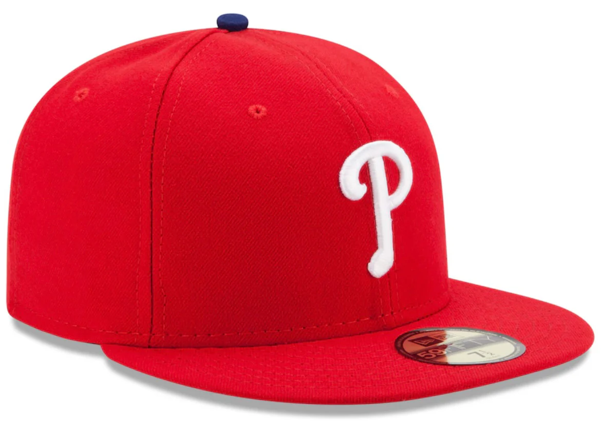 New Era 59FIFTY Philadelphia Phillies Red Game MLB Authentic Collection On-Field Hat - Image 3
