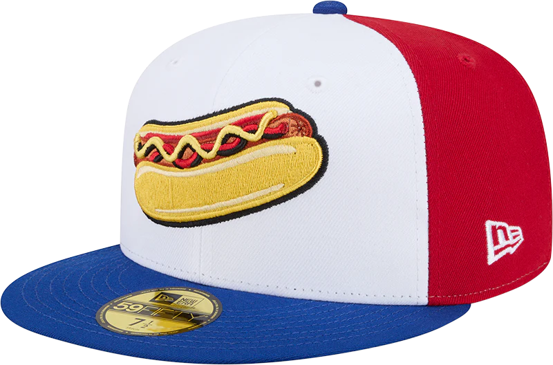 New Era 59Fifty Reading Hot Dogs MiLB Theme Nights On-Field Fitted Hat