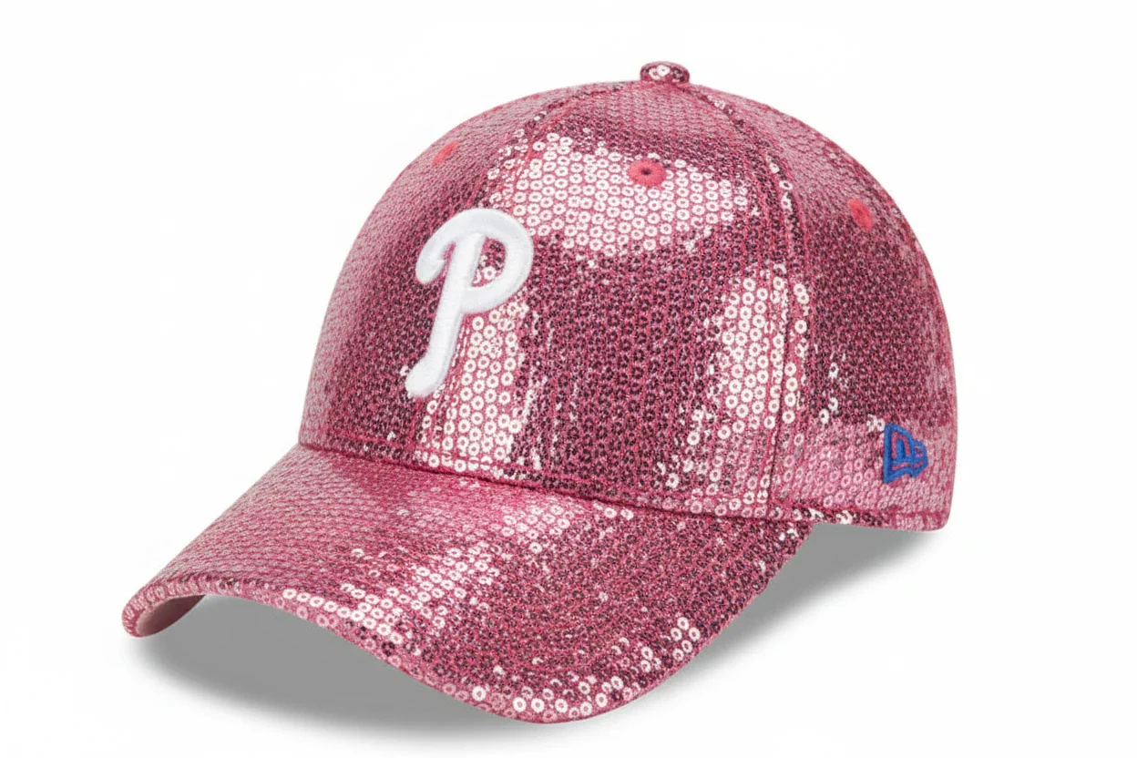 New Era 9Forty M-Crown Philadelphia Phillies Women's Pink Sequin Cap