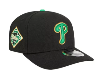 New Era 9Seventy Philadelphia Phillies 2026 Black St Patricks Day Stretch-Snap