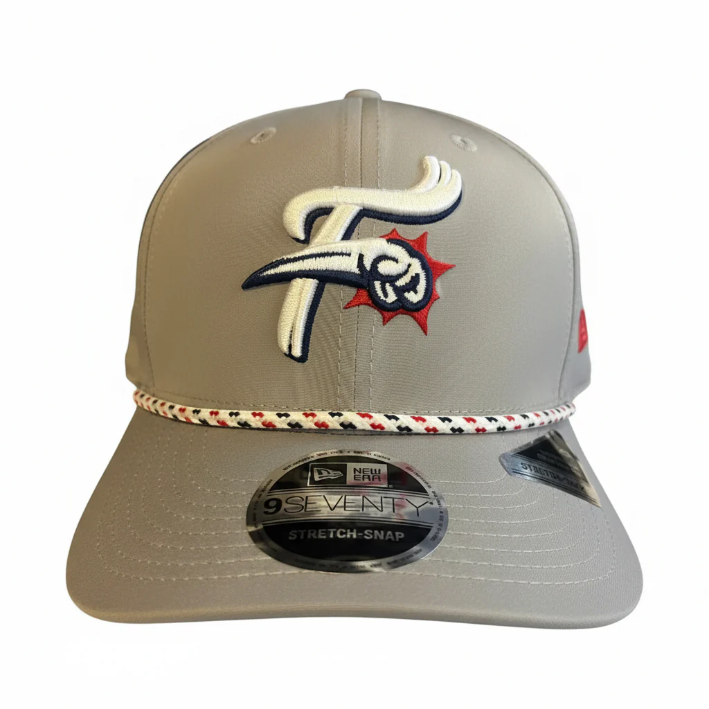 New Era 9Seventy Reading Fightin Phils Grey Stretch Snap with Rope Hat