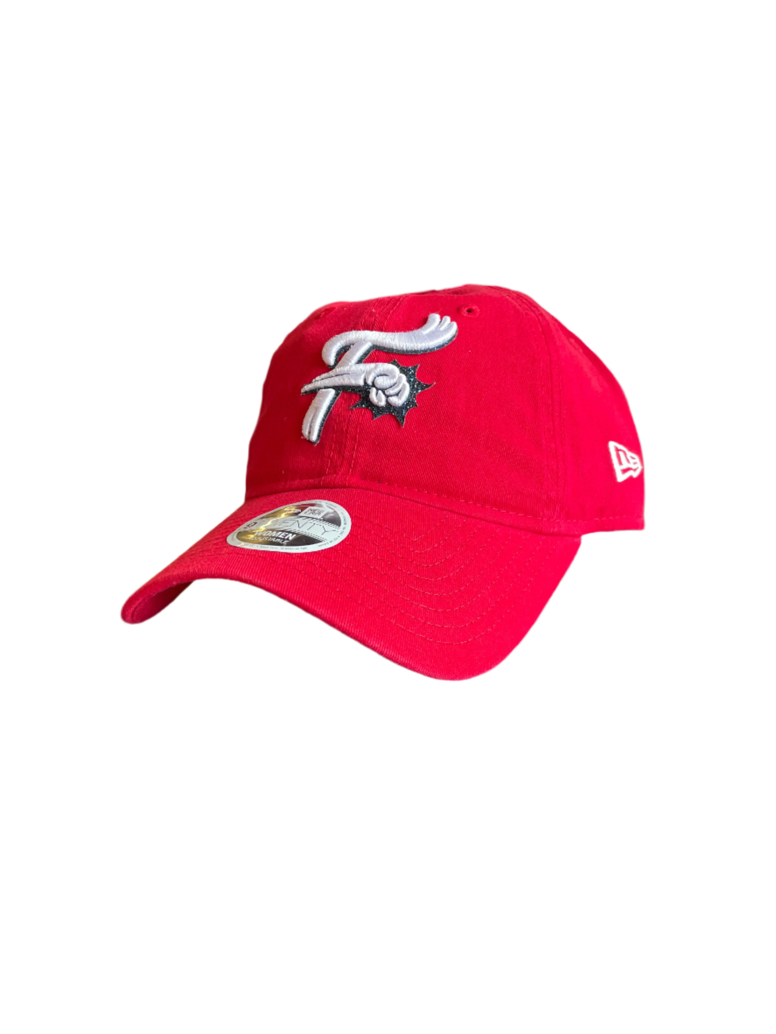 New Era women's 920 Red Glitter F-fist - Image 2