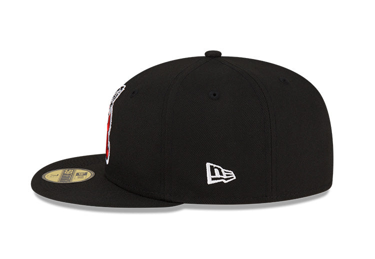 New Era 59Fifty Alt. 2 Black and Red Train Retro Hat - Image 4