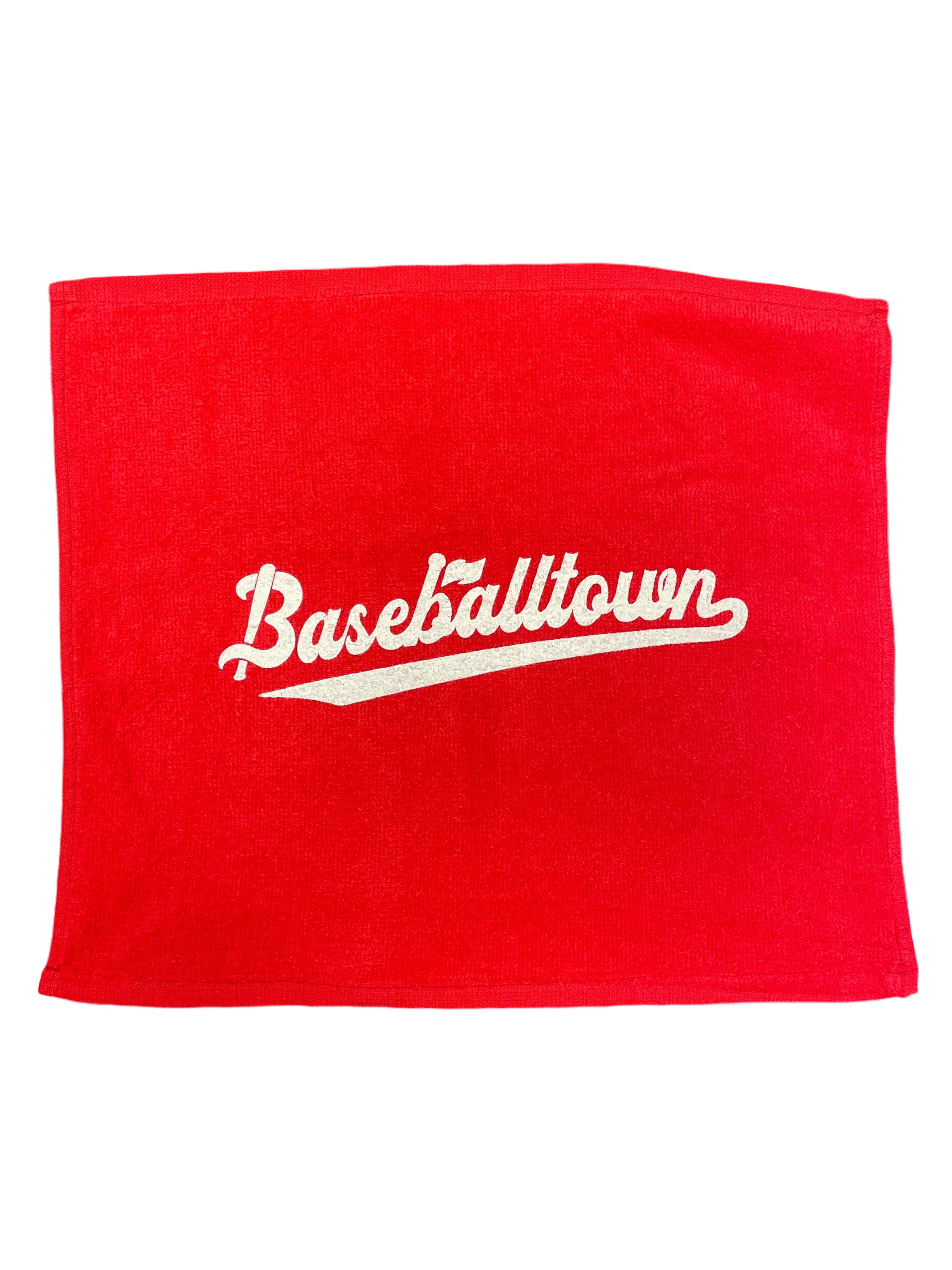 Red Baseballtown Golf Towel