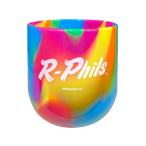 Silicone R-Phils Hippie Hop Tie Dye Wine 12 oz Cup