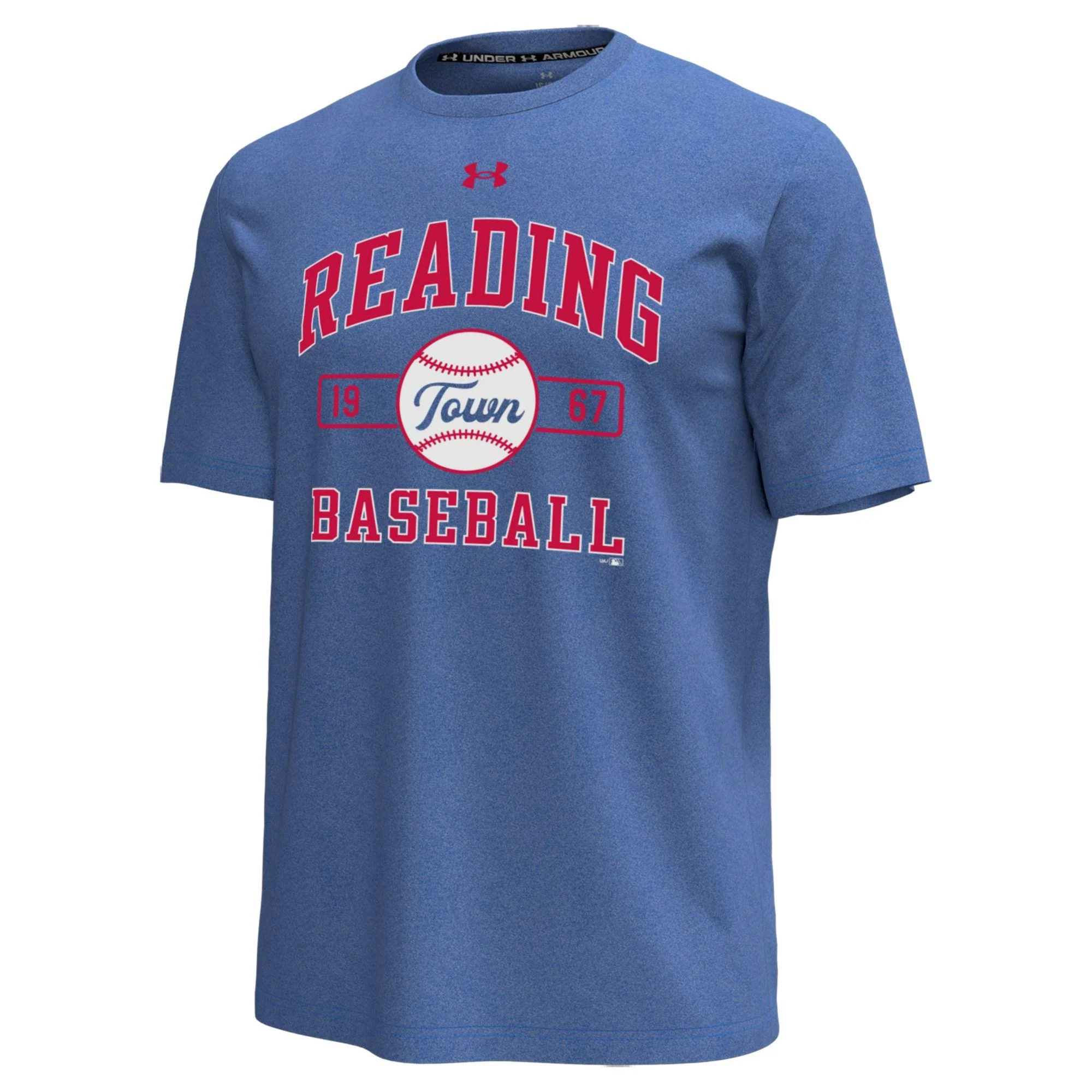 UA Fightin Phils Baseballtown Heather Royal Short Sleeve Icon Tee