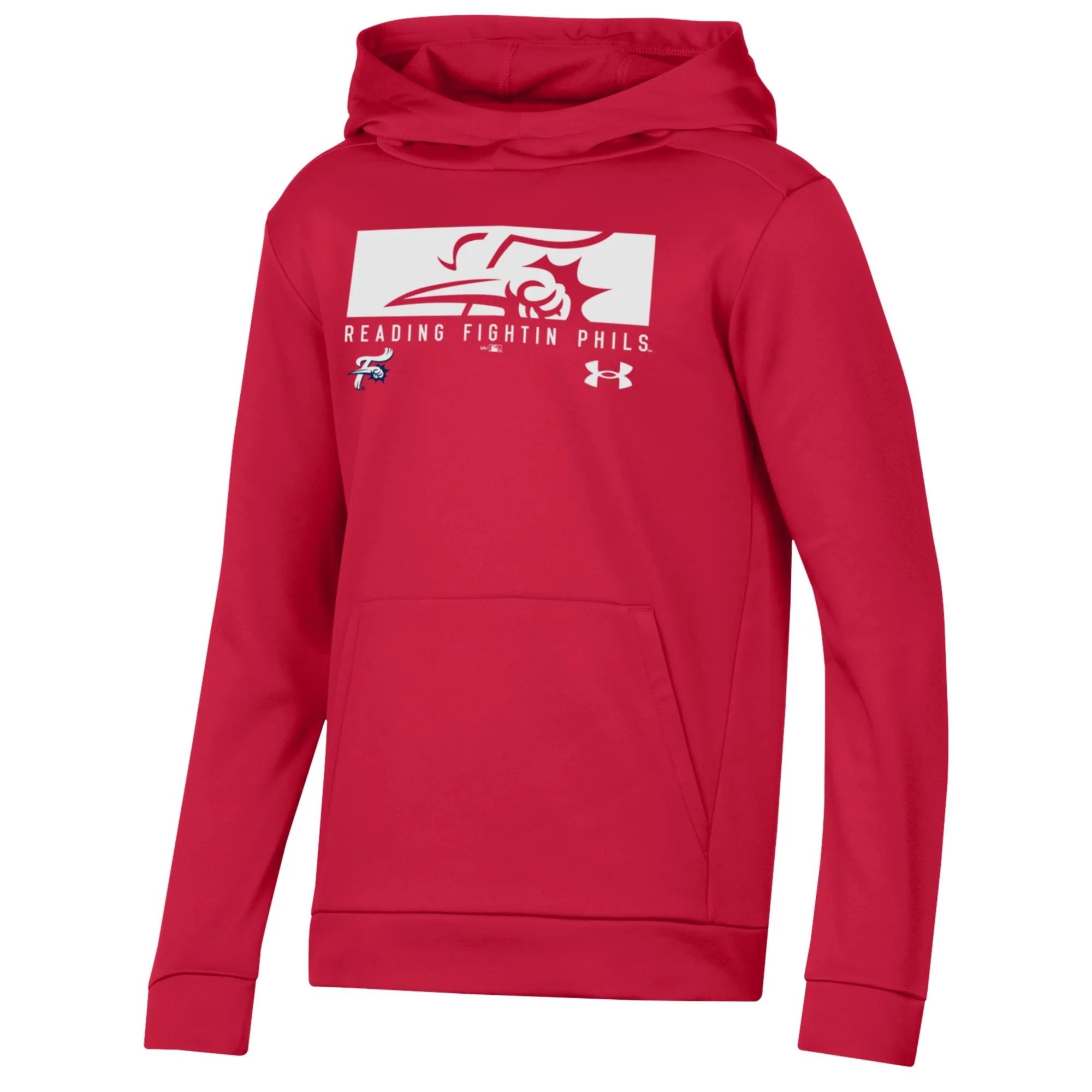 Under Armour Reading Fightin Phils Red Youth Fleece Hoodie