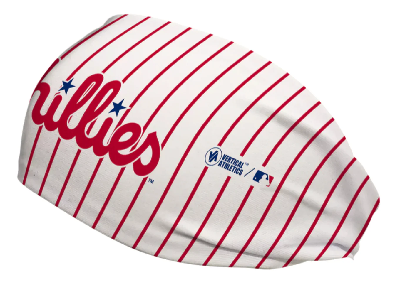 Vertical Athletics Phillies Cooling Headband Wordmark Pinstripe - Image 3