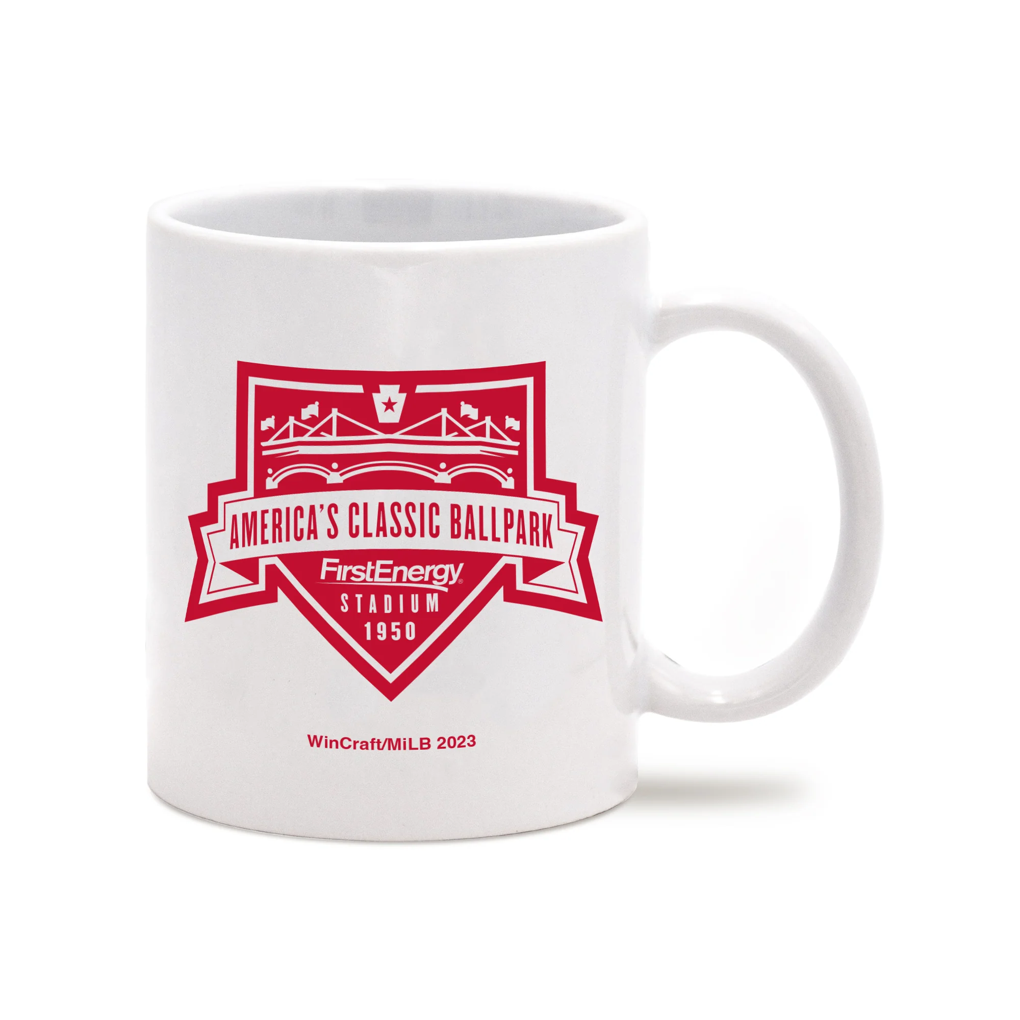 Wincraft White Ceramic R-Phils 12 oz Mug - Image 2