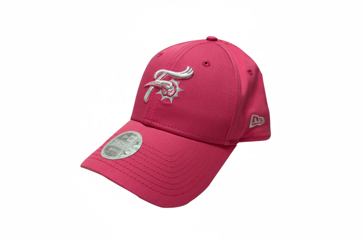 New Era Clutch 9Forty Women's Pink F-Fist Logo Adjustable Hat